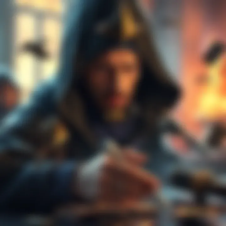 A gamer frustrated while facing a Shadow Priest deck, showcasing their struggle with RNG and deck matchups. The scene captures intense gameplay with cards scattered across the screen.