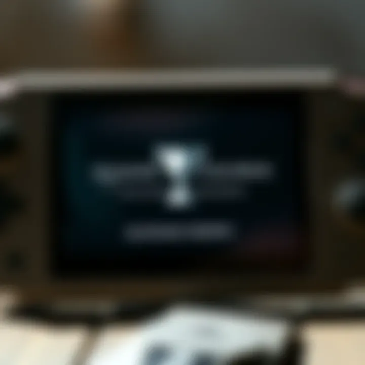 A close-up of the platinum trophy for Shadow of the Colossus displayed on a game console screen, showing a shining trophy icon against a dark background.