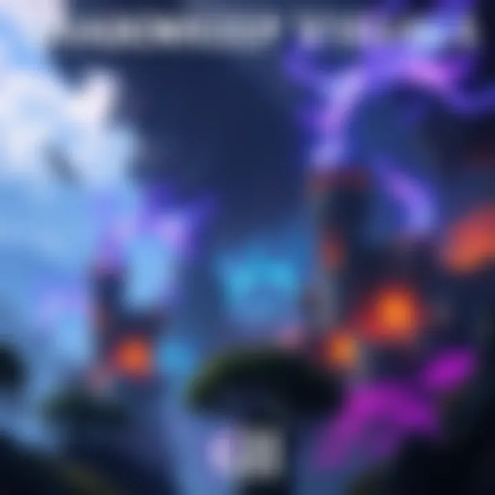 A scene showcasing vibrant landscapes and elements from Shadowkeep, highlighting a mix of dark and colorful visuals.