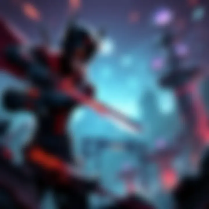 Action-packed scene featuring the Shadowlands Daredevil character in a vibrant gaming world, showcasing unique abilities and features.