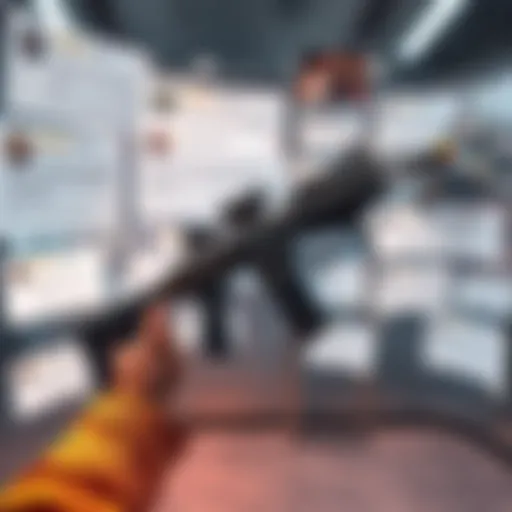 The Shak-50 firearm displayed in a gaming environment, surrounded by discussion threads and community reactions.