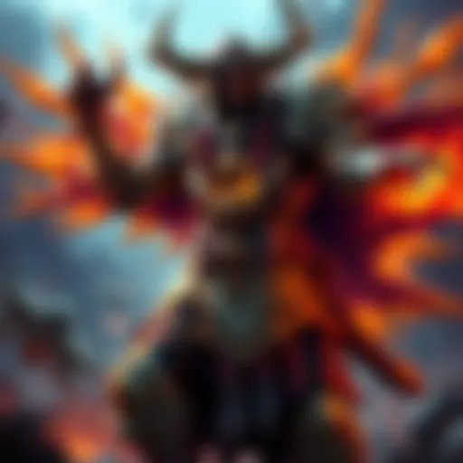 A Shaman character wearing Shaladrassil armor, with glowing effects and a powerful stance, ready to unleash a combo attack.