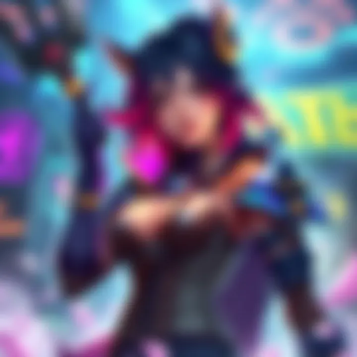 A character named Shanna showcasing her skills in a vibrant game setting, highlighting a discrepancy in her abilities after recent patch updates.