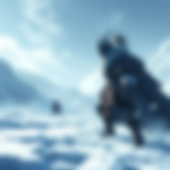 A fierce battle against Shara Ishvalda, the final boss of Iceborne, with players preparing for the challenge ahead.