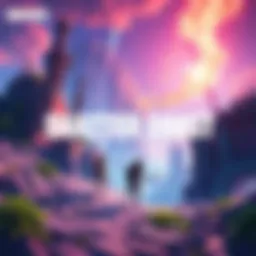 Players exploring the Shattered Coast with twisted landmarks in Fortnite Runners