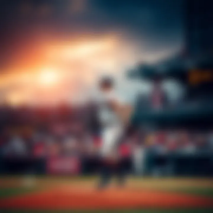 Shaun on the pitcher's mound preparing to throw the first pitch at the game with fans cheering in the background