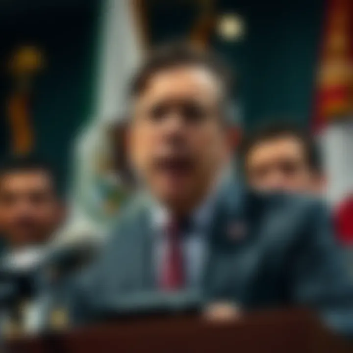 Mexico's Governor Sheinbaum announces the cancellation of an 8% tax on violent video games at a press conference