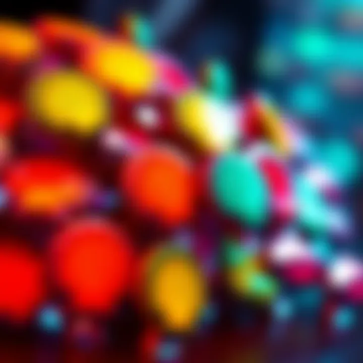 A collection of colorful Shell IDs with arrows indicating options for selling and bartering, representing different strategies for managing them.