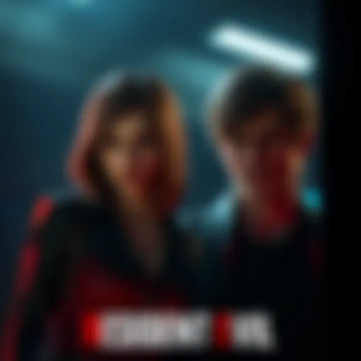 Sherry and Leon look worried in a dark setting, hinting at their infection with the T-virus and the fear of Raccoon City Syndrome.