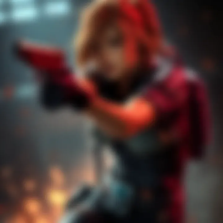 Sherry from Resident Evil 6 holding a gun in a dynamic pose, showcasing her transformation from RE2