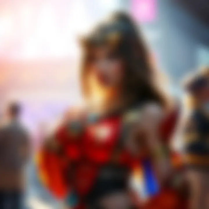 Sheva Alomar Cosplay A detailed cosplay of Sheva Alomar, showcasing her outfit and accessories, highlighting the creativity of the performer.