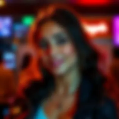 A beautiful portrait of Sheva Alomar smiling, showcasing her charm and charisma