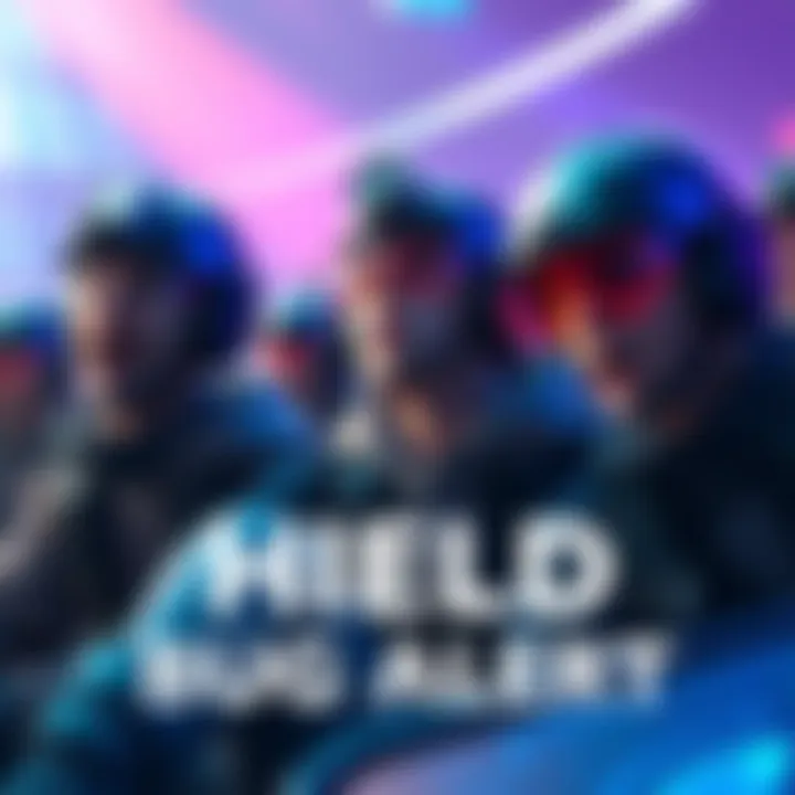 Players react to a strange sound indicating nearby opponents during a match, looking surprised and confused.