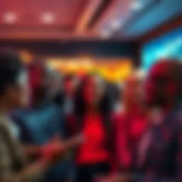 Shift in Perspectives A diverse group of people discussing current events passionately