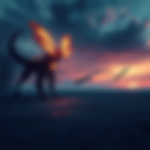 Shimmermoth and Psychus Disappear A scene depicting the sudden disappearance of Shimmermoth and Psychus, with empty spaces and dark skies, creating an atmosphere of uncertainty.