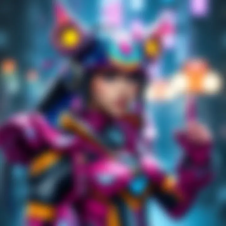 Shin-Ryeong D.Va Cosplay A person dressed as Shin-Ryeong D.Va in an intricate costume with vibrant colors and detailed accessories, showcasing the character's signature look.