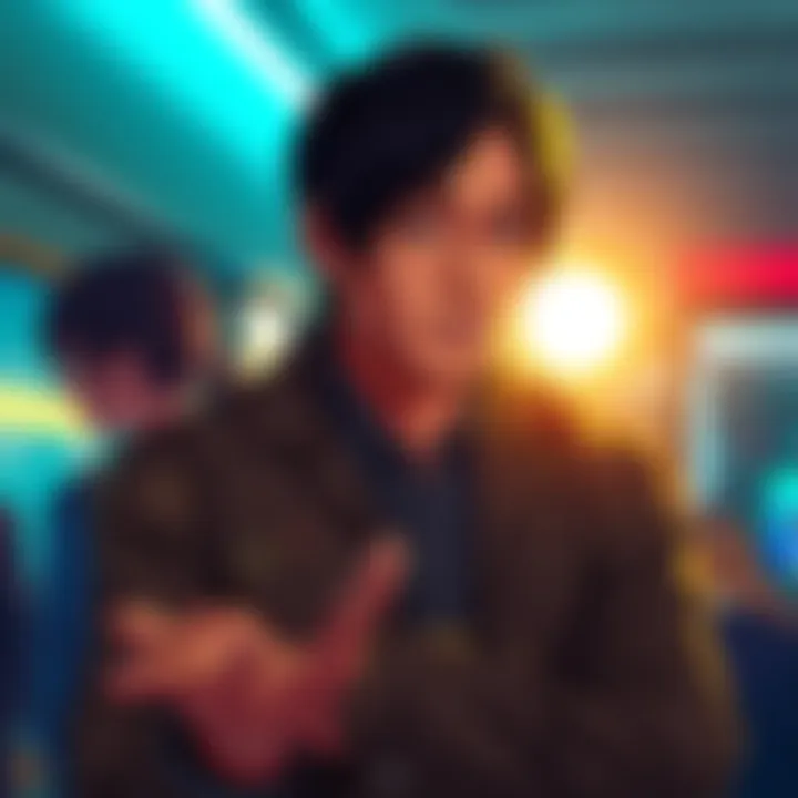 Shinji Mikami Discusses Rebecca's Character Shinji Mikami sharing thoughts on Rebecca's character dynamics during a presentation