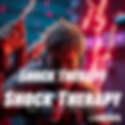 A character in a video game struggling to stop vaulting with Shock Therapy, showing frustration and determination.