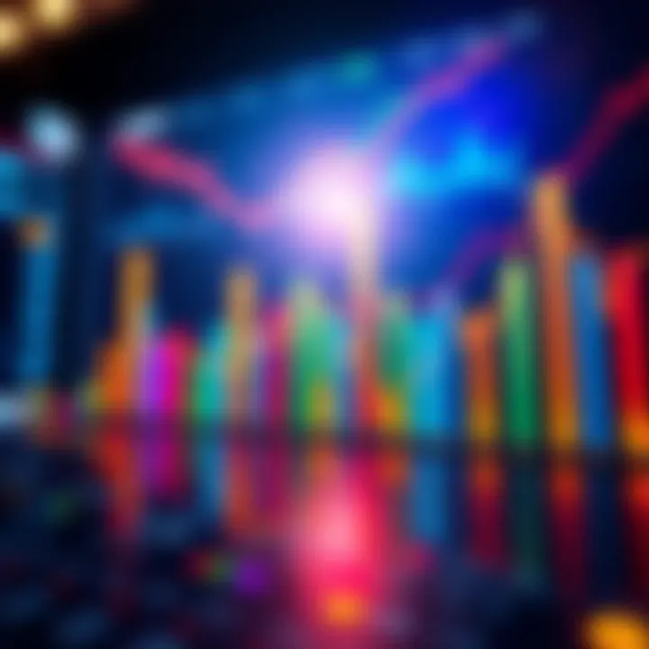 A graphics display of a surprising statistic that has captured people's attention, featuring colorful bars and trend lines to indicate significant changes.