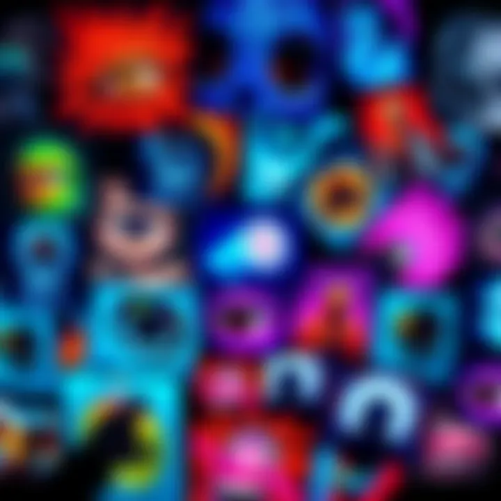 A collage of eye-catching thumbnails showing bizarre and surprising visuals related to digital media.