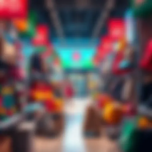 A colorful display of popular retail items and discounts at Daily Shop on June 8, 2025