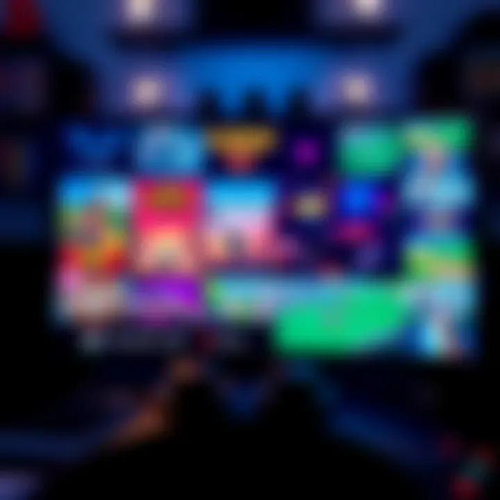 Short Games for Quick Thrills A collection of short video games displayed on a gaming screen, showcasing vibrant graphics and engaging gameplay.