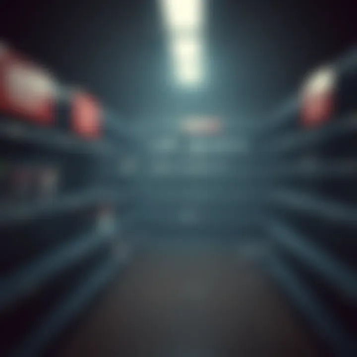 Shortage of RE9 Physical Copies Empty game shelves showing lack of RE9 physical copies, with signs of sold out and canceled preorders