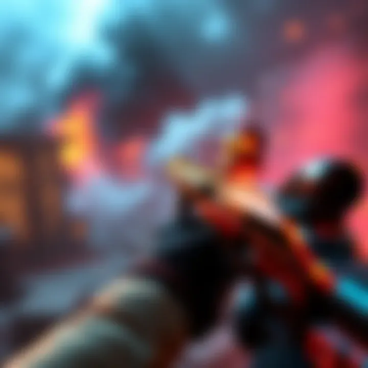 A player aiming a shotgun in a first-person shooter game, showcasing its dominance in combat.