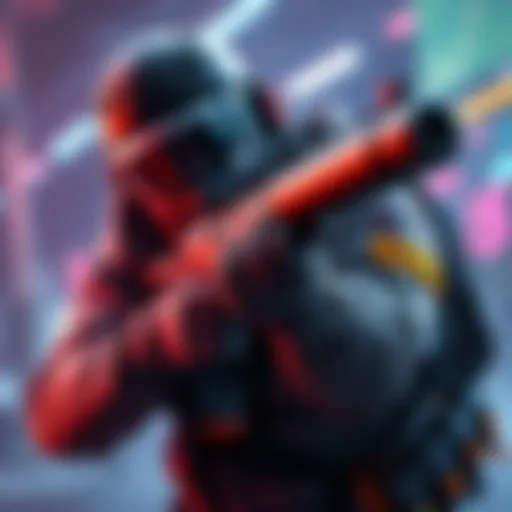 A character in Cyberware quickly reloading a shotgun, showcasing speed and agility during gameplay.