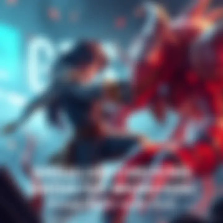 Shoulder Checking in GS Gameplay A character in GS gameplay executing a shoulder check on a monster, showcasing the strategic move during play.