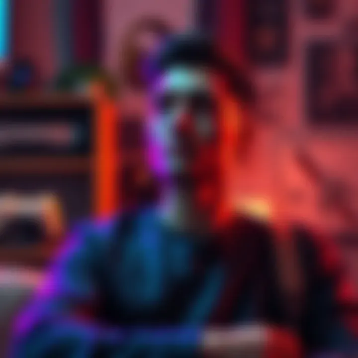 Show Adaptation Review Person contemplating whether to watch a show adaptation based on a video game, with game-related items in the background.