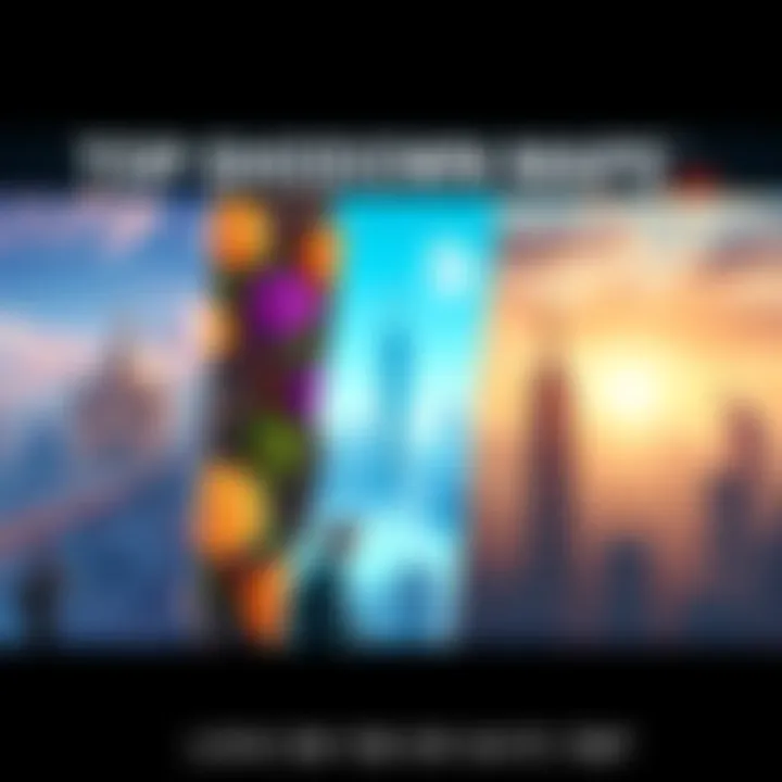 A collage of game maps featuring Mumbai, Hokkaido, and New York cityscapes, showcasing various environments and layouts