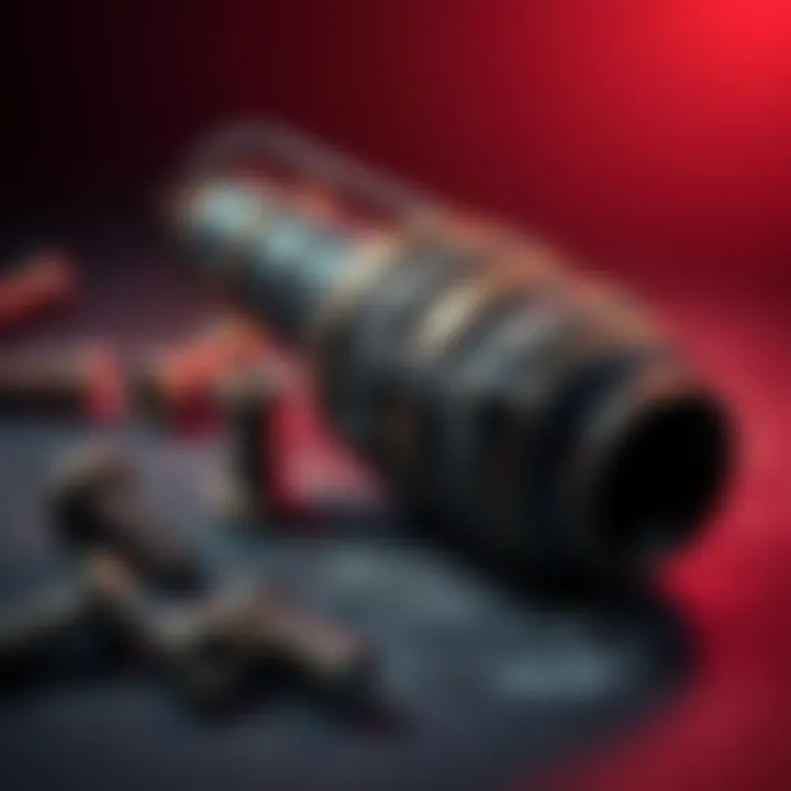 A view of a Shrapnel Grenade with Steel Springs and Rusted Bolts beside it, illustrating the proposed crafting recipe change.