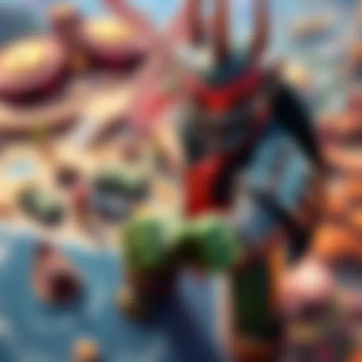 Shredder character featured prominently on a vibrant game map with various environments