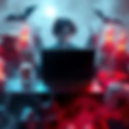 Shutaro Ida Tribute A tribute image featuring Shutaro Ida, a renowned programmer with a laptop, symbolizing his work in gaming, surrounded by iconic elements from Castlevania and Bloodstained.