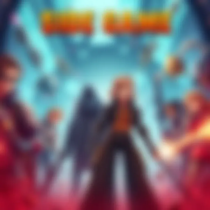 Side Game Launch Scene A dynamic launch scene showcasing characters from the side game, hinting at features and gameplay elements, creating excitement for the upcoming main title.