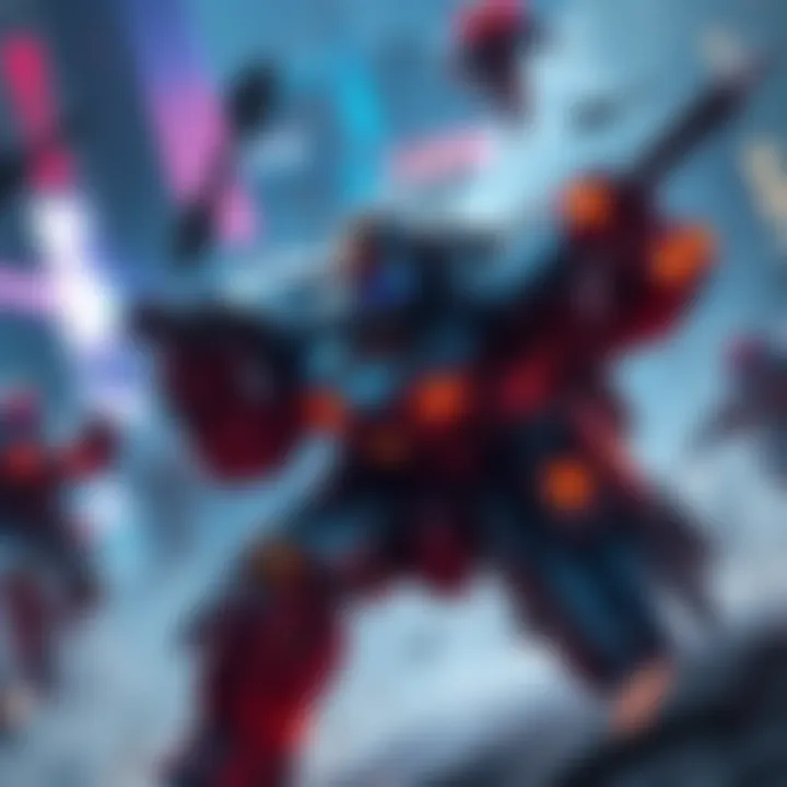 A character resembling Sigma from a popular game, showcasing tank abilities in a dynamic 6v6 battle setting