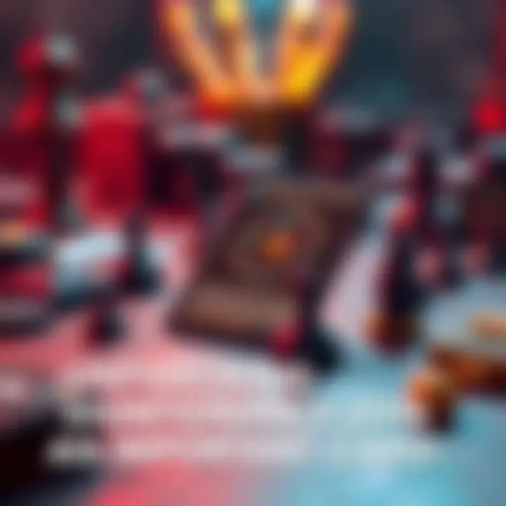 A close-up view of a crucial game card laid on a table, surrounded by strategic game pieces, showing its importance in gameplay.