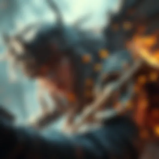 A gamer intensely focused while battling Sigrun, the Valkyrie, showcasing her fierce attacks and the game interface with health bars