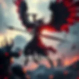 A scene depicting the intense battle against Sigrun, the Valkyrie boss in God of War, highlighting her fierce combat skills and the player's determination.