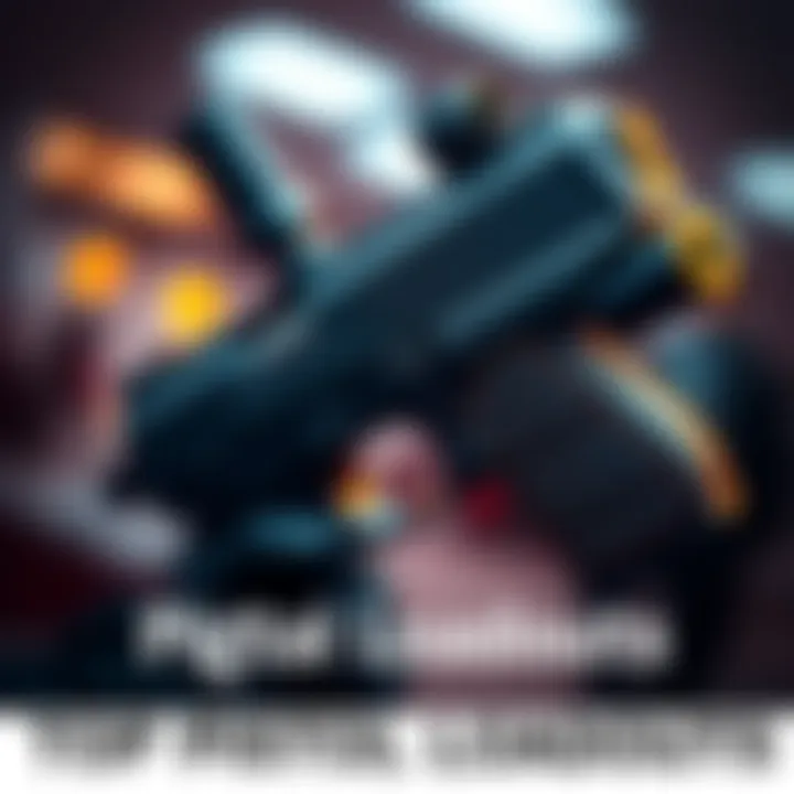 A close-up of a Silenced Enforcer Pistol featuring Auto Zoom and other enhancements