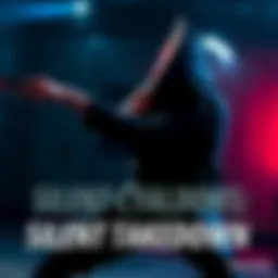 A character performs a silent takedown using a melee weapon while hiding a target's body in a dark environment.