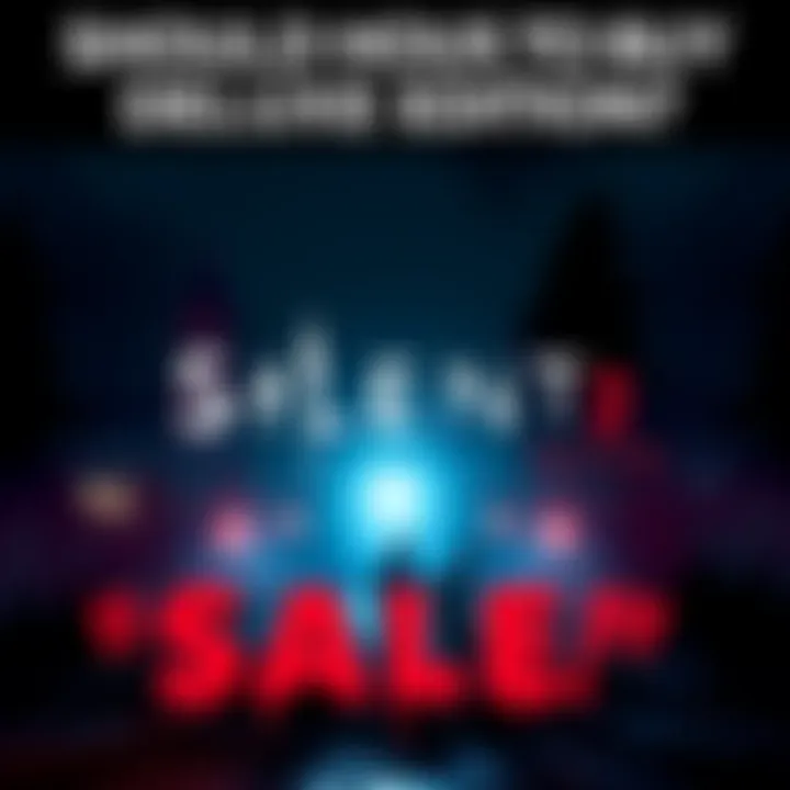 A promotional banner for Silent 2 Deluxe Edition with a sale announcement and game visuals
