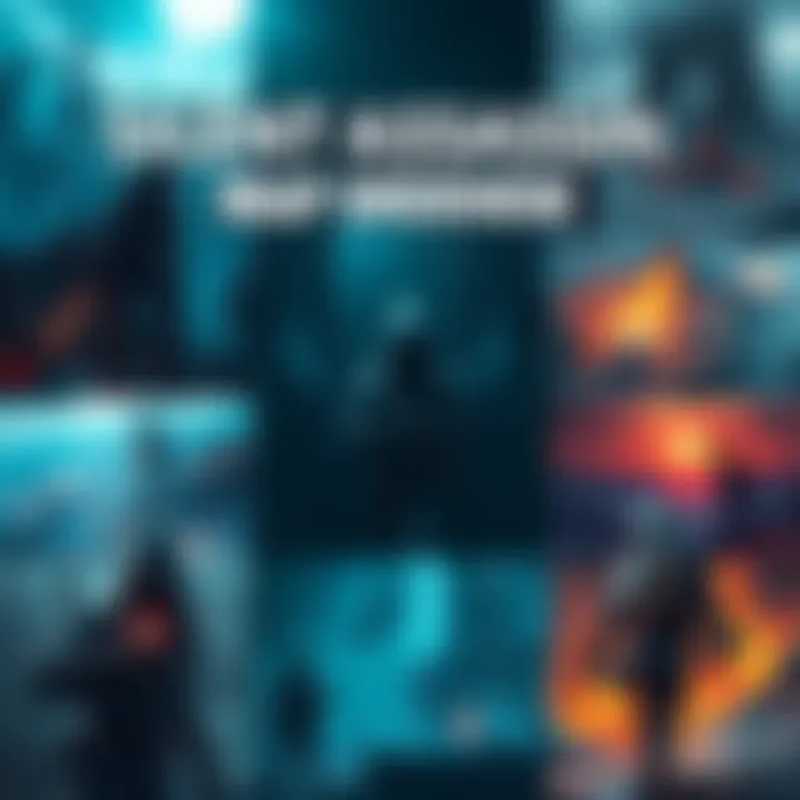 Silent Assassin Map Overview A collage of challenging maps from the Silent Assassin game, featuring different environments and obstacles faced by players.