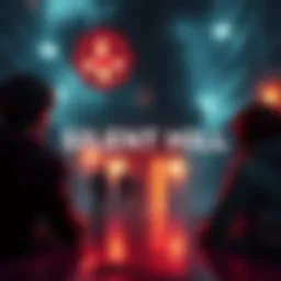 Fans discussing predictions for the Silent Hill 1 remake, with game elements and scenes featured in the background