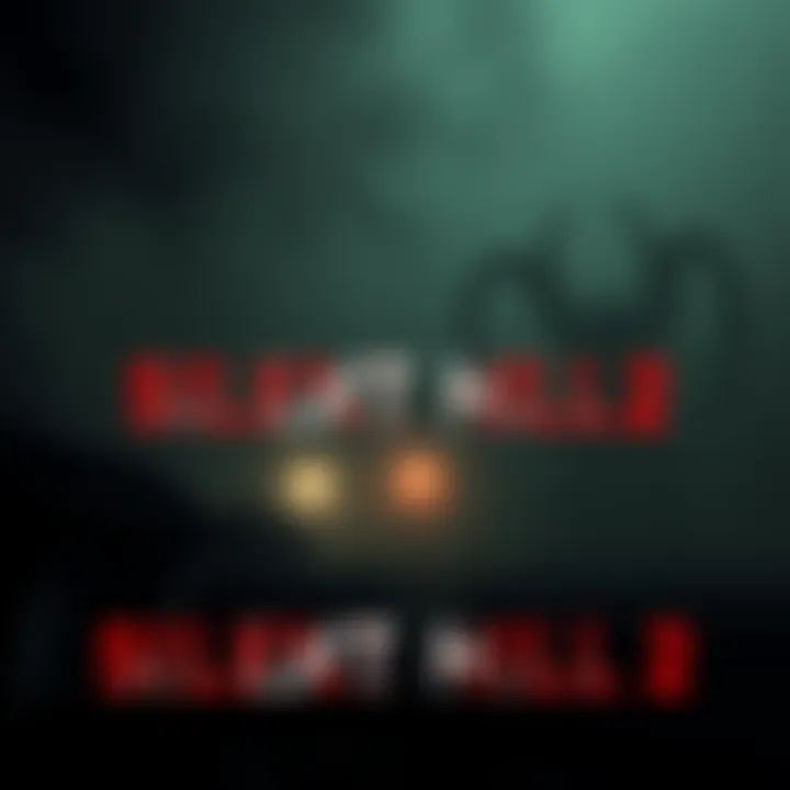 A dark and foggy scene from the Silent Hill 2 film adaptation featuring eerie monster designs and a mysterious atmosphere