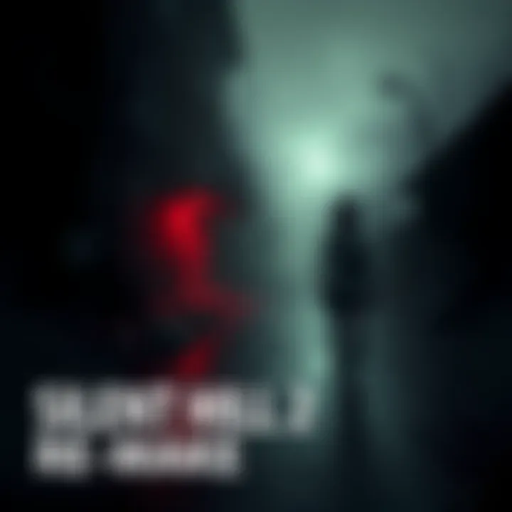 A screenshot from the Silent Hill 2 remake video showing dark, eerie visuals blended with elements inspired by Lain, showcasing unique editing styles.
