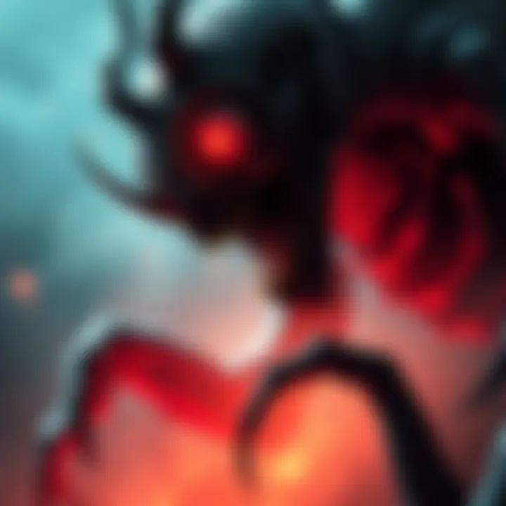 Illustration of a creative design of a monster inspired by psychological fears in Silent Hill 2