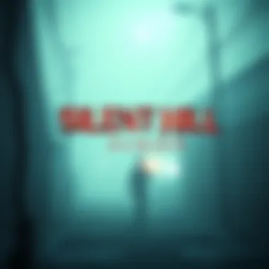 A scene from Silent Hill 2 Remake showing an eerie fog-covered street with a character holding a flashlight.