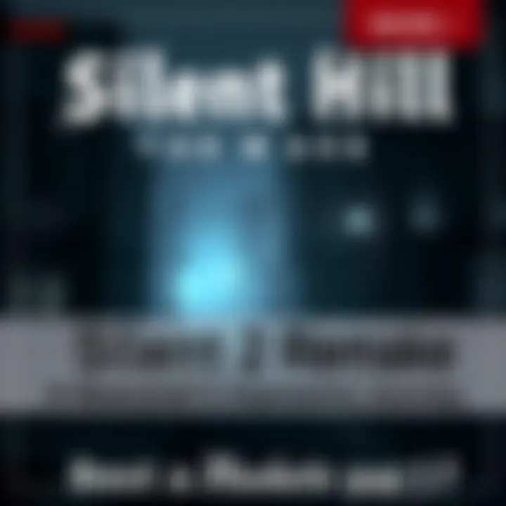 A dark foggy street from Silent Hill 2 with eerie lighting and haunting atmosphere